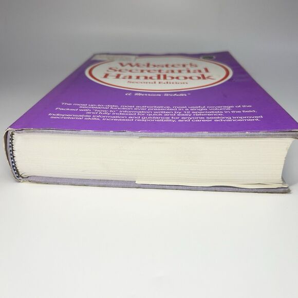 Webster's Secretarial Handbook: Second Edition 1983 Hardcover Book w/Cover VTG - Picture 7 of 9